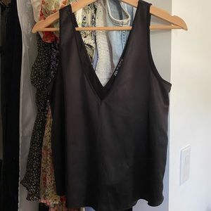 ZARA V neck silk cami
